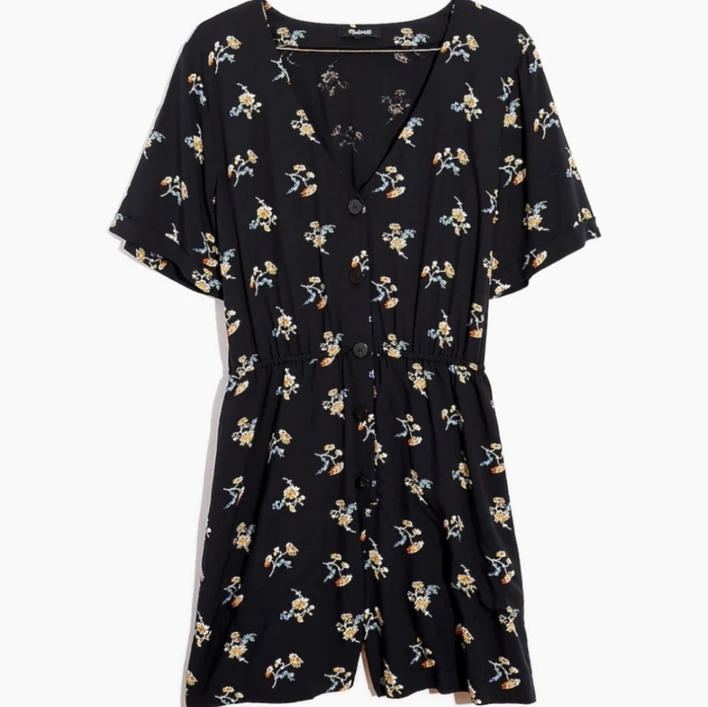 Madewell | Floral Button Front Romper